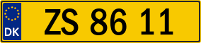 Trailer License Plate